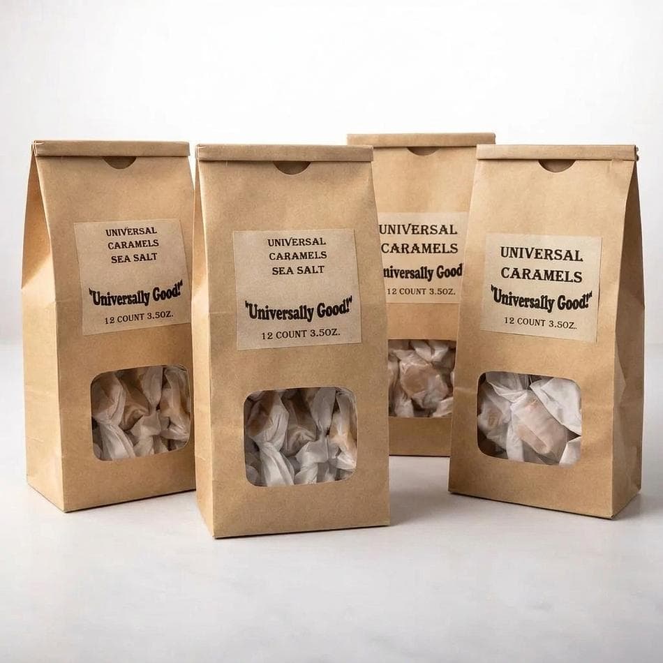 Caramel Apple Soft Caramels, Apple Flavor, Melt-in-Your-Mouth Candy, 32-Count Bag