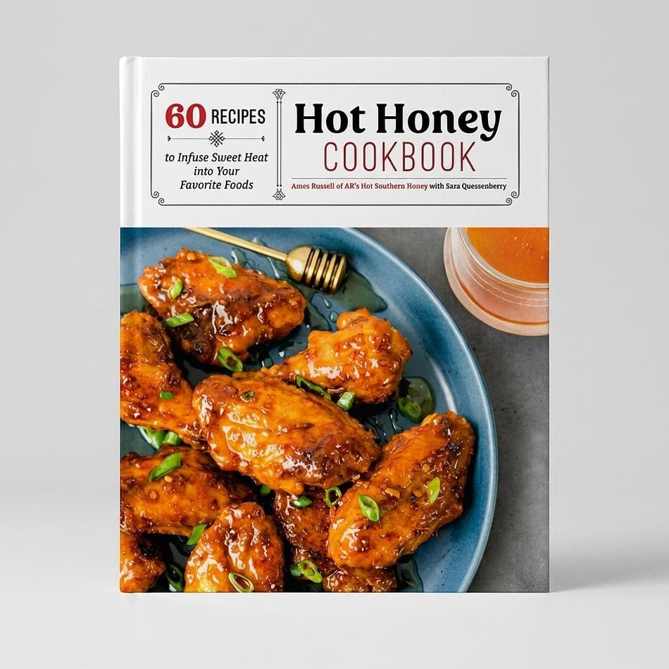 Hot Honey Cookbook, Sweet & Spicy Recipes, Drizzles, Marinades & Glazes, 60 Recipes, Print Cookbook