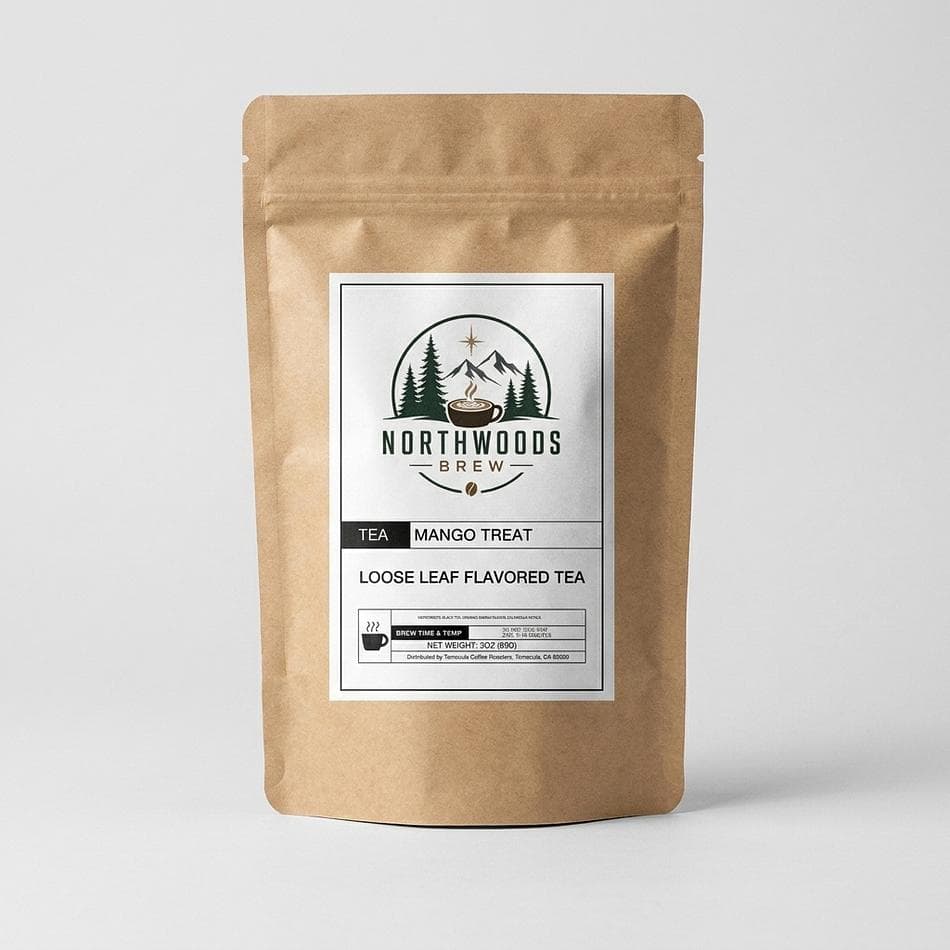 Mango Loose Leaf Tea Blend, Fruity Iced or Hot Tea, 3 oz Bag