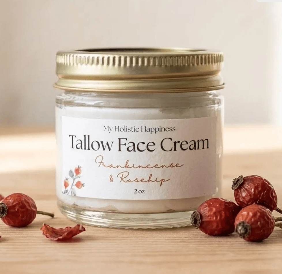 Tallow Face Cream with Frankincense & Rosehip