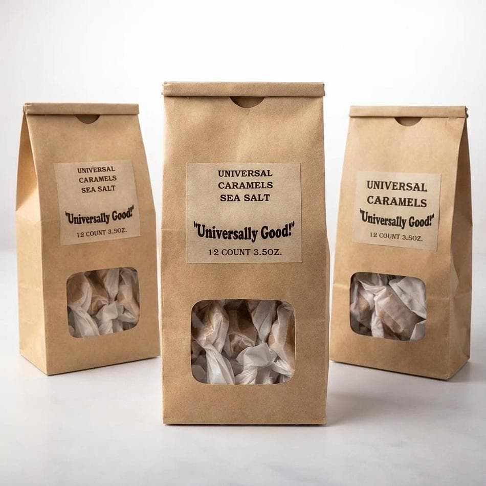 Caramel Apple Soft Caramels, Apple Flavor Chewy Candy, Melt-in-Your-Mouth Treats, 50 Count Bag