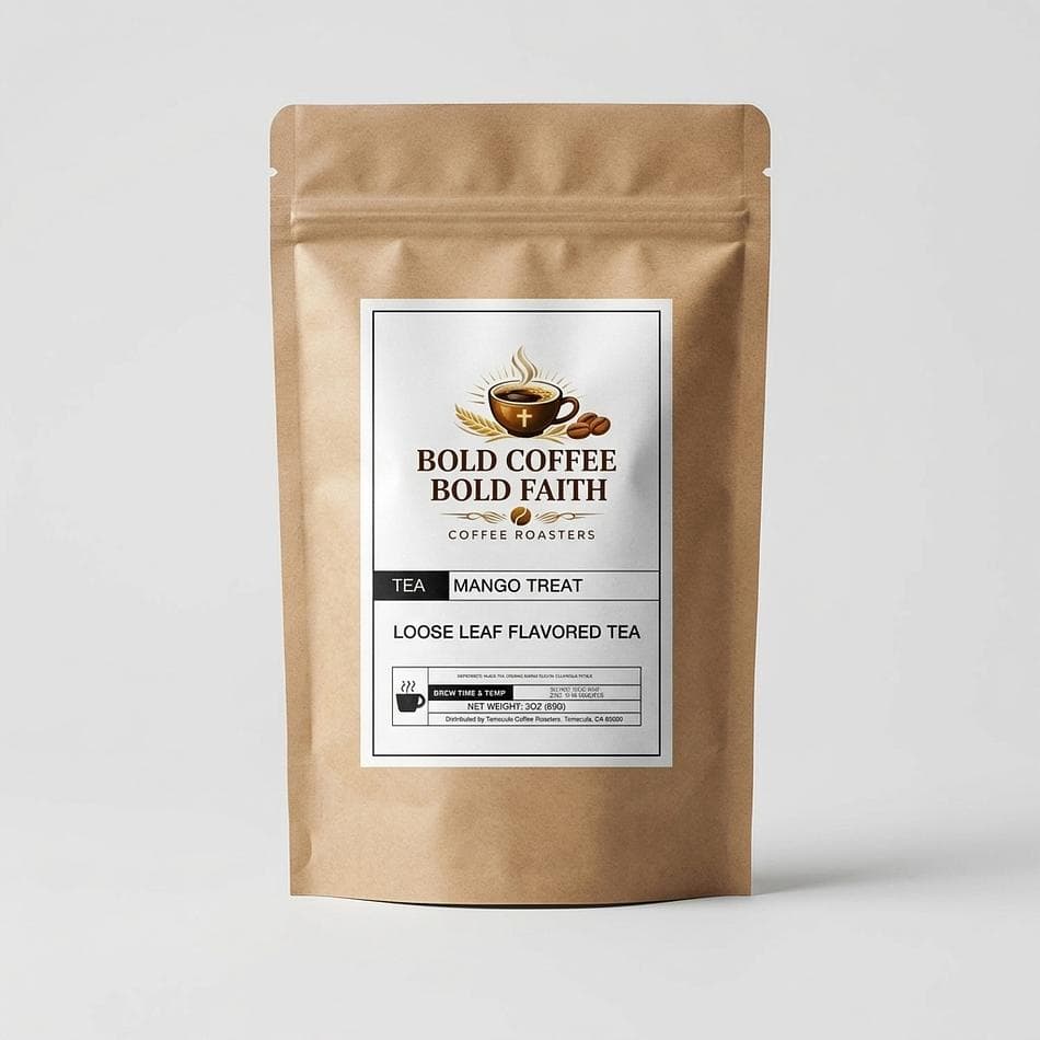 Mango Fruit Herbal Tea, Fruity Blend, Sweet Smooth Iced or Hot, Loose Leaf, 3 oz