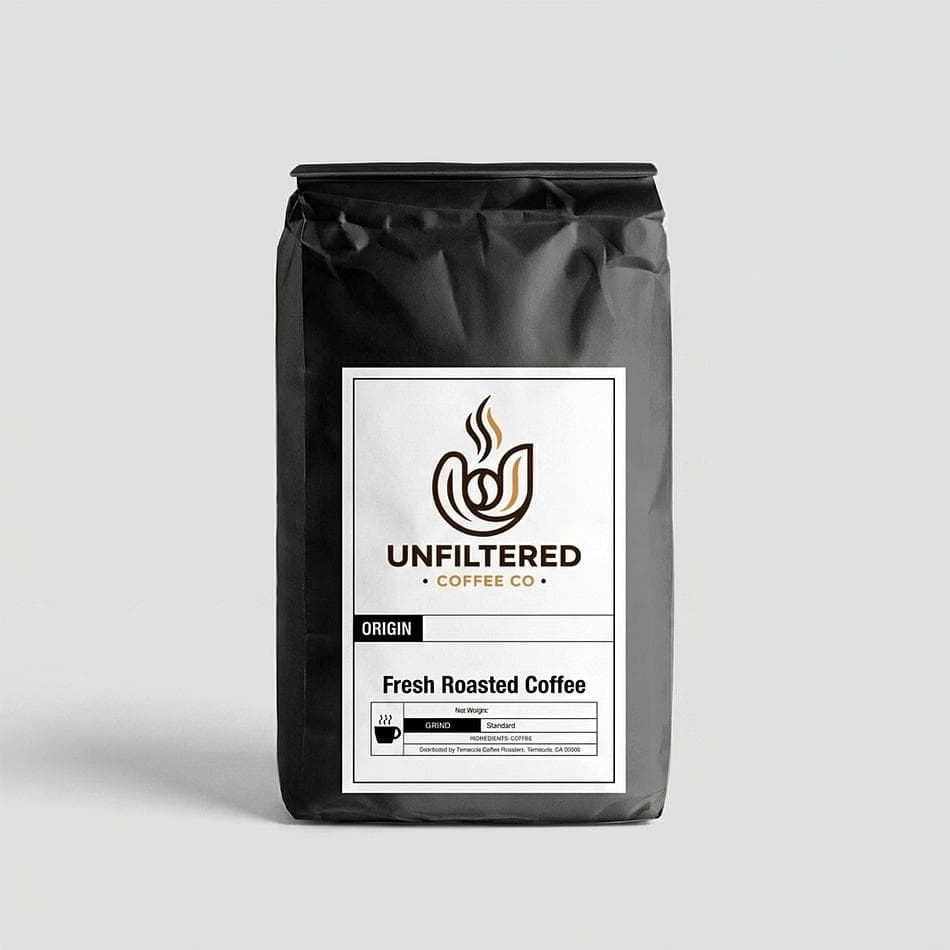 Holiday Coffee Blend, Brazil Peru India Beans, Festive Cocoa & Spice Notes, 12 oz Bag, Whole Bean or Ground