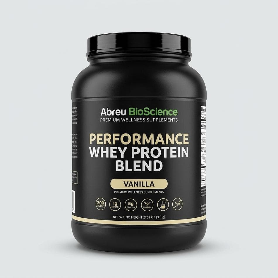 Vanilla Whey Protein Blend, Whey Isolate + Concentrate, 22g Protein, Stevia Sweetened, 480g (16.9 oz)
