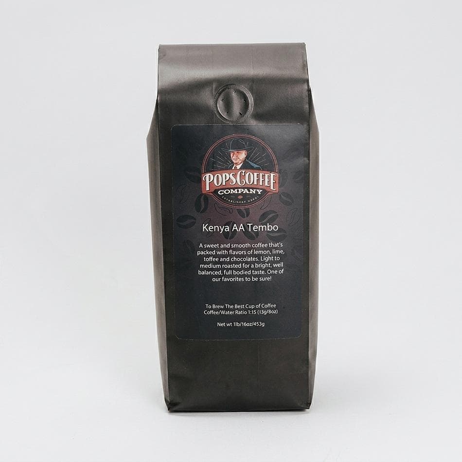 Kenya AA Single Origin Coffee, Ruiru & Batian, Bright Citrus & Toffee Notes, Light Roast, 1 lb Whole Bean or Ground