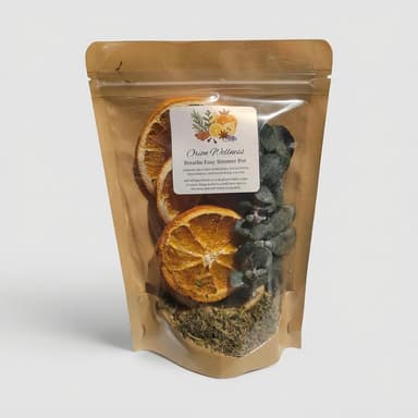 Stovetop Simmer Pot Kit, Lemon & Orange with Eucalyptus, Peppermint, Rosemary, Lavender & Clove, Air-Freshening, 1 Pack