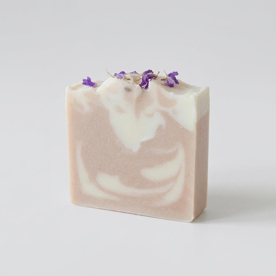 Vegan Bar Soap, Coconut Olive Shea & Castor Oils, Woodsy Evergreen Scent (Oakmoss Juniper Sandalwood), 1 Bar
