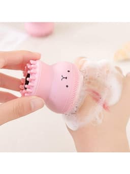 2 In 1 Face Cleansing Brush 1pc Facial Cleansing Exfoliating Brush With Ultra Fine Soft Pore Deep Cleansing Silicone Double Side Face Wash Scrub Brush For Massaging Skincare Makeup Removal Random Color-3