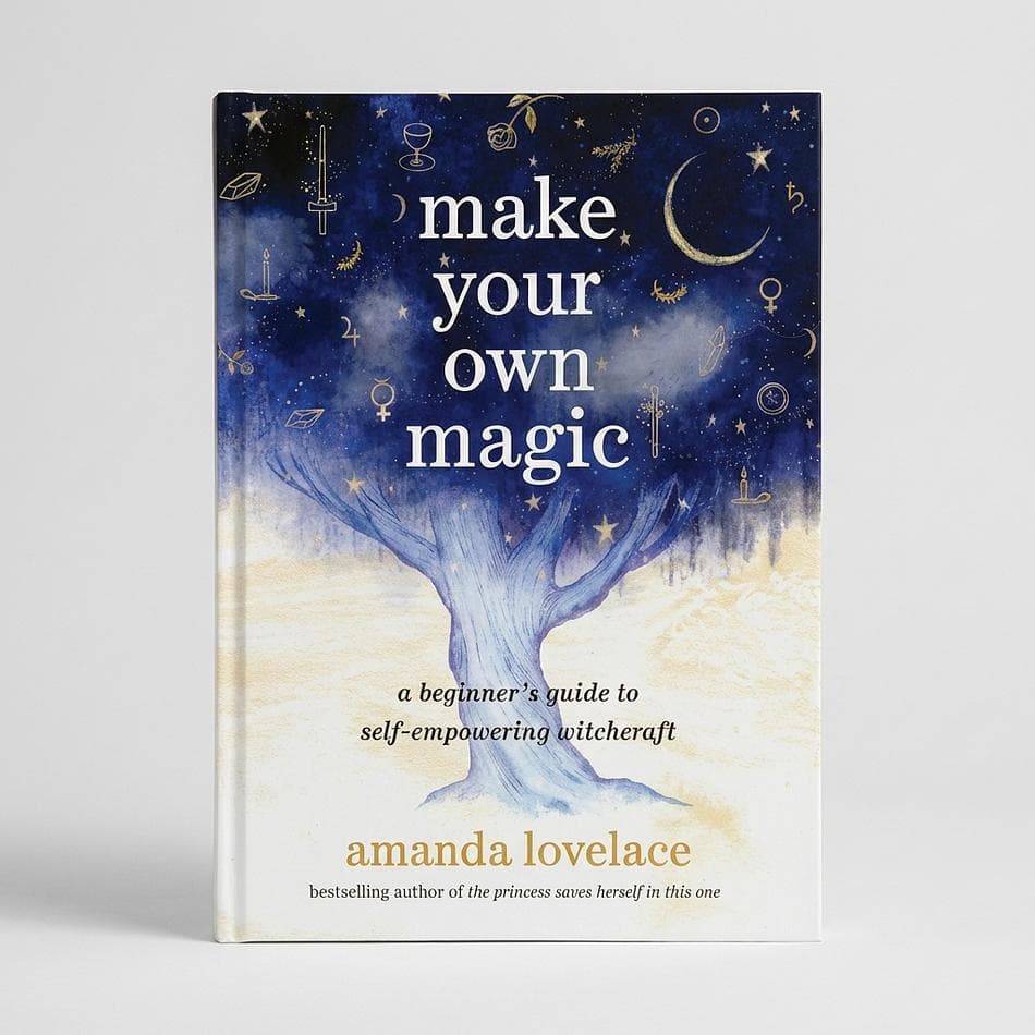 Witchcraft Beginner Guide Book, Self-Empowerment & Self-Love, Journaling Prompts, Hardcover