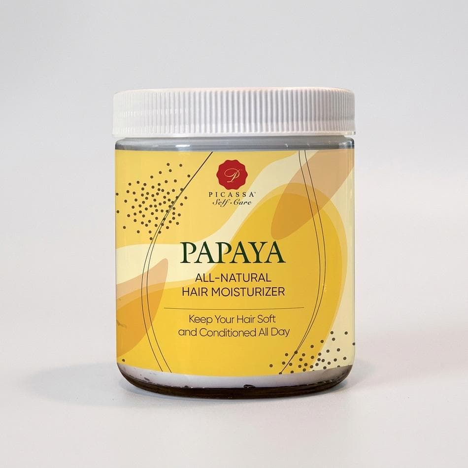 Hair Butter Moisturizer, Papaya Seed Oil & Hemp Extract, Frizz Control + Curl Definition, Leave-In Cream