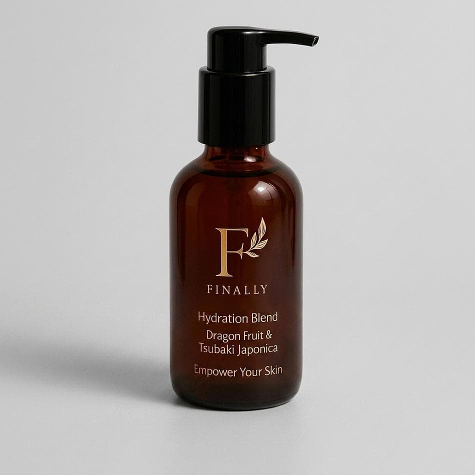 Organic Body Oil, Tsubaki Camellia + Jojoba + Dragon Fruit, Deep Hydration Glow, Fragrance-Free, 4 oz Glass Bottle