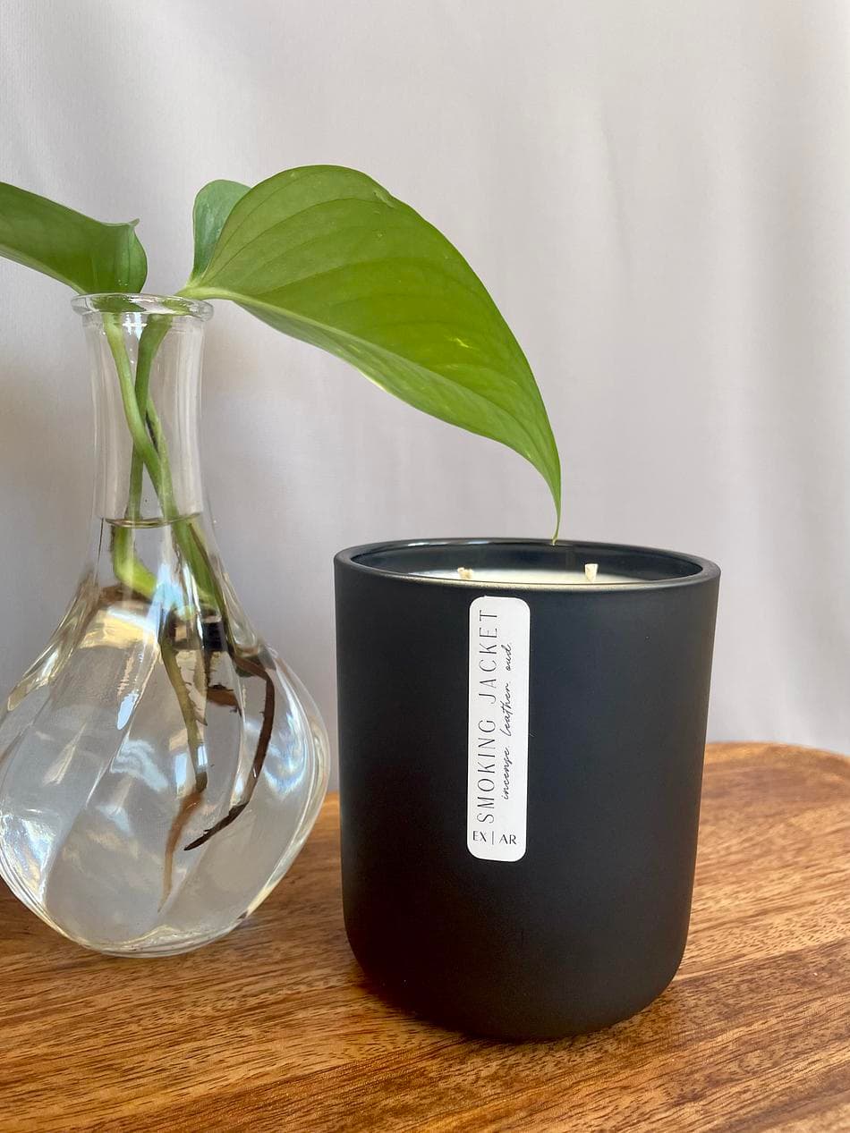 SMOKING JACKET | 15oz. Soy Candle | Incense. Leather. Oud.