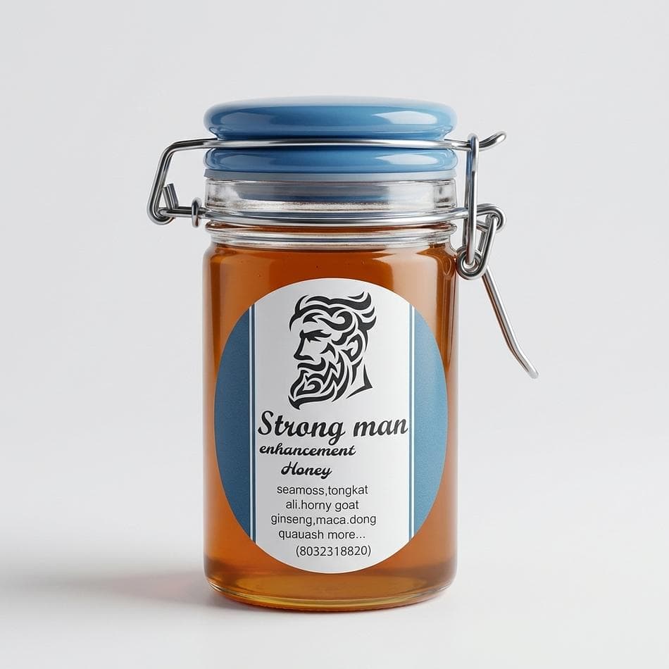 Shilajit Performance Honey, Raw Honey + Tongkat Ali & Maca, Energy & Stamina Support, 1 Jar (Size Options)