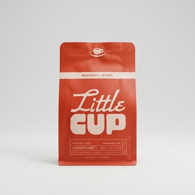 Coffee + Diner Mug Gift Bundle, Dark Roast Whole Bean Coffee, Cozy Late-Night Sips, 12 oz (340g) + Mug