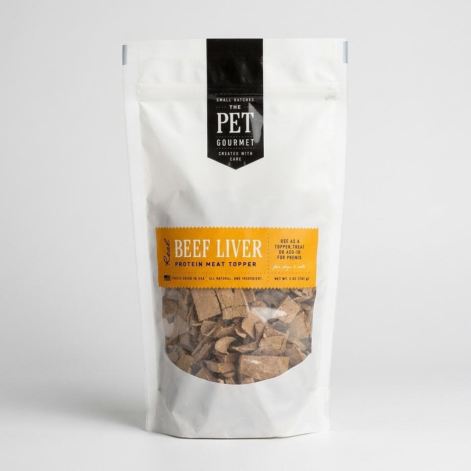Freeze-Dried Beef Liver Dog Treats, 100% Beef Liver, High-Protein Training Treat & Food Topper, 5 oz or 13 oz