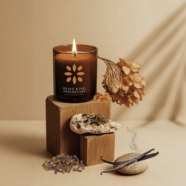 Olive & Fig Apothecary Ember Bean scented 2-wick 11 oz candle