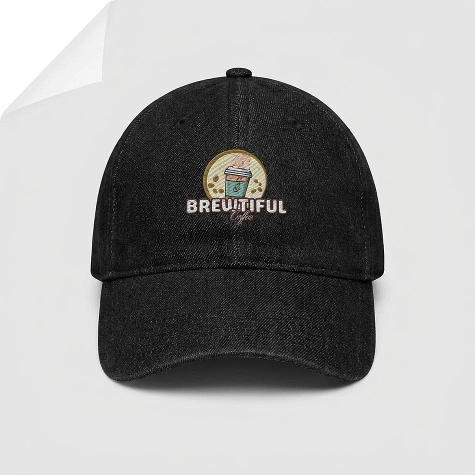 Pigment-Dyed Denim Dad Hat, 100% Cotton, Adjustable Strap, Low Profile Unstructured 6-Panel Cap, 55–64 cm