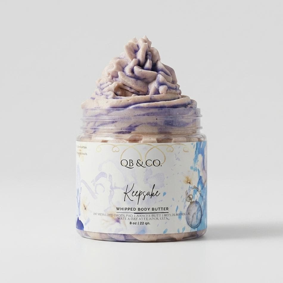Whipped Body Butter, Shea & Cocoa Butter + Sweet Almond Oil, Long-Lasting Moisture Glow, 2/4/8 oz