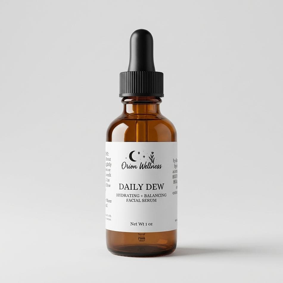 Hydrating Brightening Face Serum, Hyaluronic Acid + Niacinamide, Barrier Support, Lightweight Dewy Finish, Dropper Serum