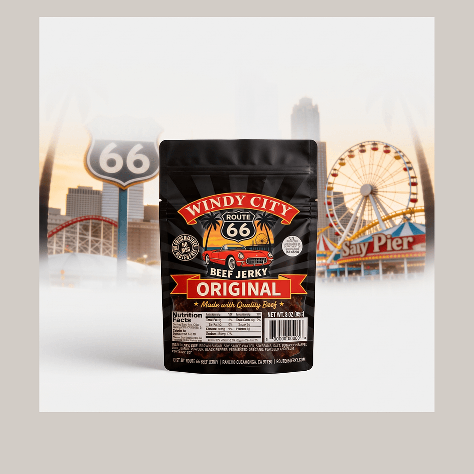Beef Jerky, Original Savory Flavor, Pineapple & Garlic, Smooth Balanced Finish, Soy Sauce Marinade, 1 Bag