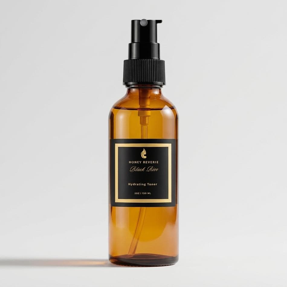 Face Toner Mist, Black Rice Extract & Hyaluronic Acid, Hydrating & Plumping, Cruelty-Free, 1 Bottle