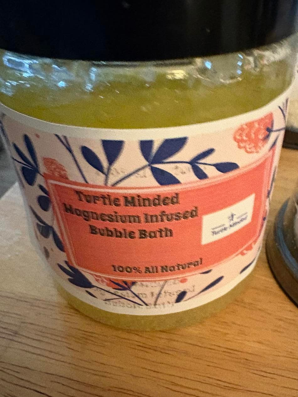 Magnesium infused bubble bath