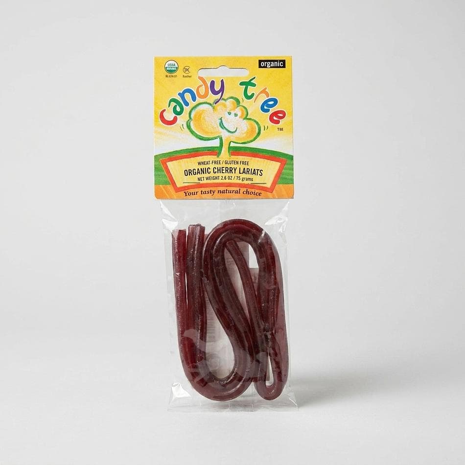 Organic Cherry Licorice Laces, Fruit Juice Sweetened, Vegan & Gluten-Free, USDA Organic, 2.6 oz Bag