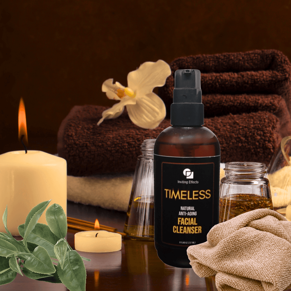 Natural Facial Cleanser, Aloe & Raw Honey + Green/White Tea, Hydrating, Gentle , TIMELESS Facial Cleanser 8 oz Pump
