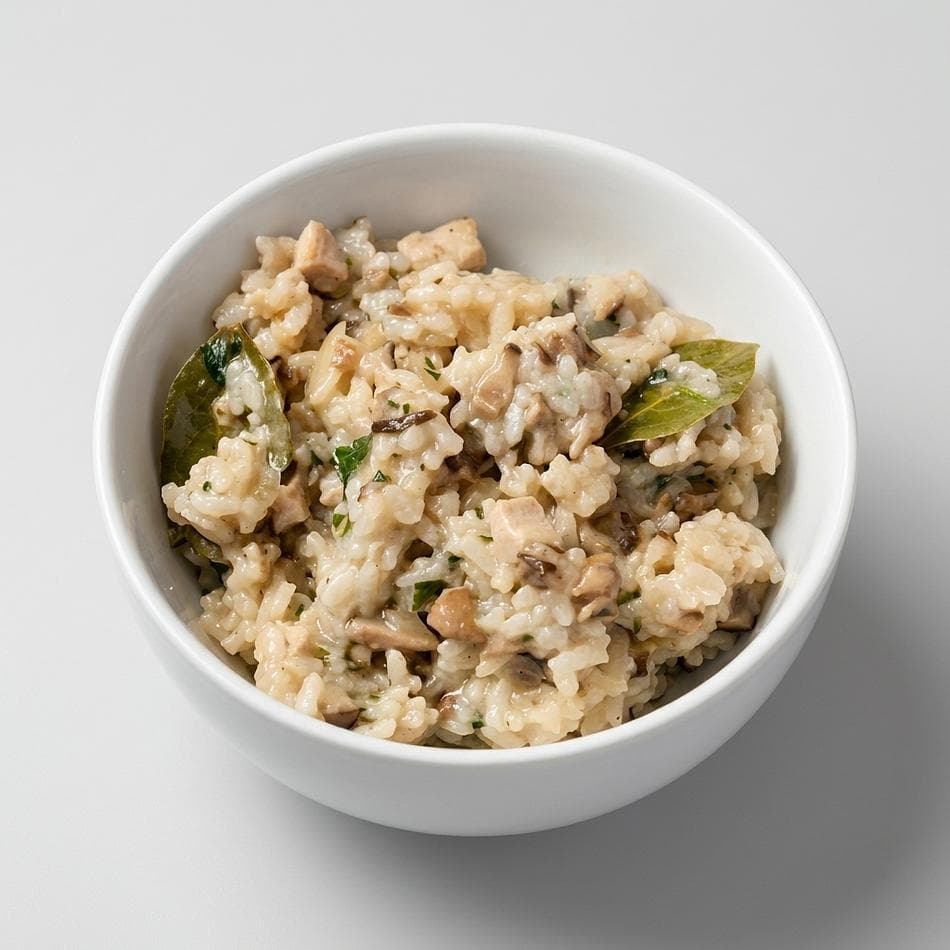 Vegan Mushroom Risotto, Arborio Rice & Fresh Herbs, Creamy Comfort Meal, Gluten-Free, 1 Meal (Size Not Listed)