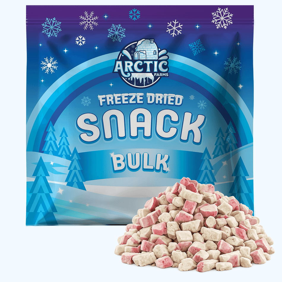 Freeze-Dried Red Rhubarb, Tart, Crisp, Single-Ingredient Garden Slices, Bulk Bag (6 oz)