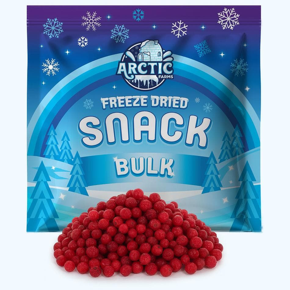 Freeze-Dried Red Currants, Whole Tart Berry Snack, Bulk Bag (15.5 oz)