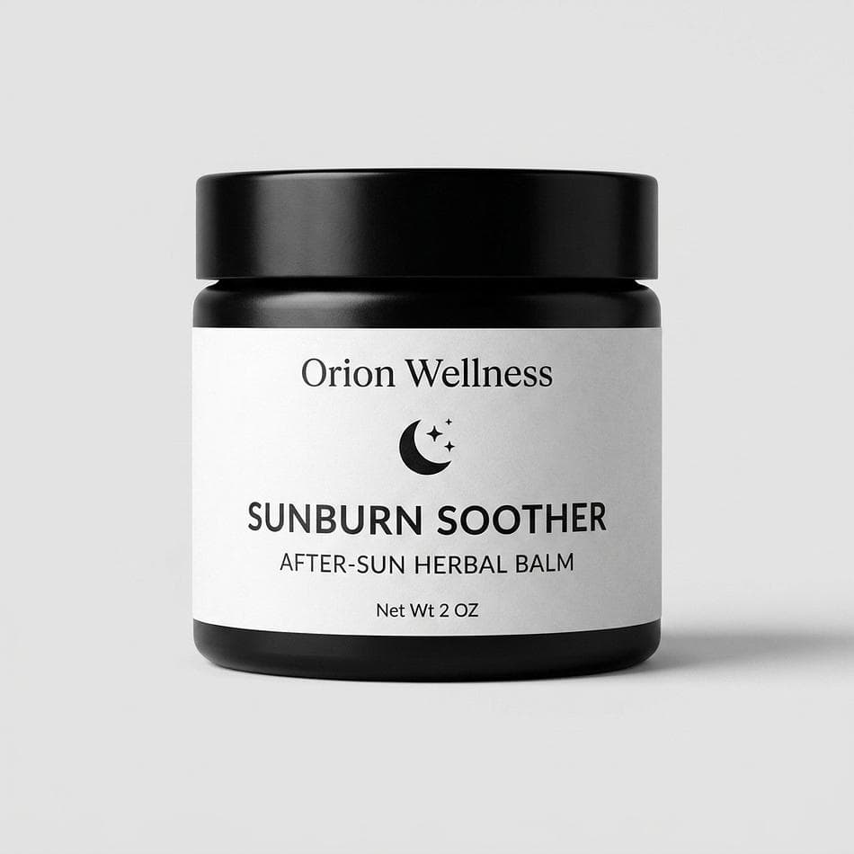 After-Sun Relief Balm, Calendula & Chamomile, Cooling Moisture for Sun-Kissed Skin, Herbal Infused Body Balm (Size N/A)