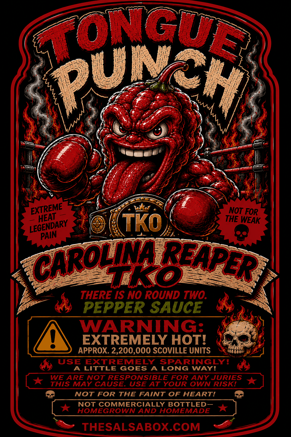 Carolina Reaper Hot Sauce, Reaper Pepper Mash, Extreme Heat Flavor Boost, Small-Batch, 3 oz Bottle