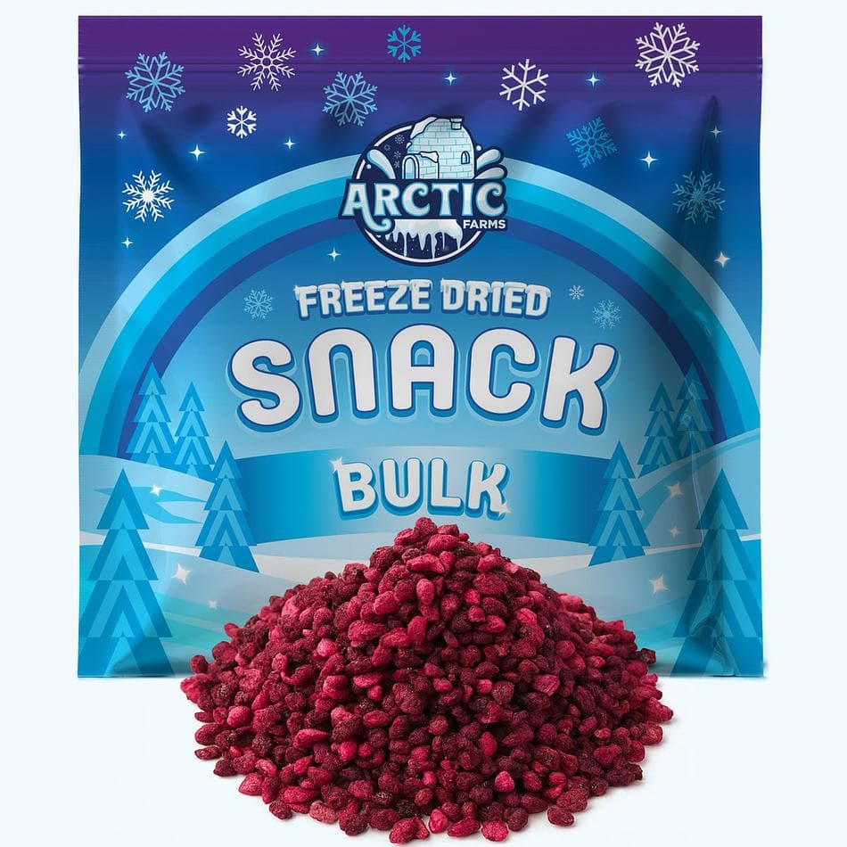 Freeze-Dried Organic Pomegranate Arils, Tart, Juicy Superfruit Snack, Bulk Bag (35 oz)