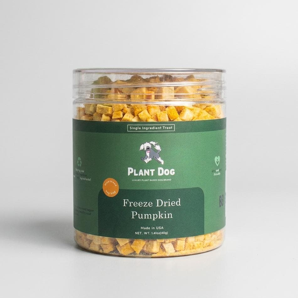 Freeze-Dried Pumpkin Dog & Cat Treat, 100% Pumpkin, Digestive Support Topper, Single Jar