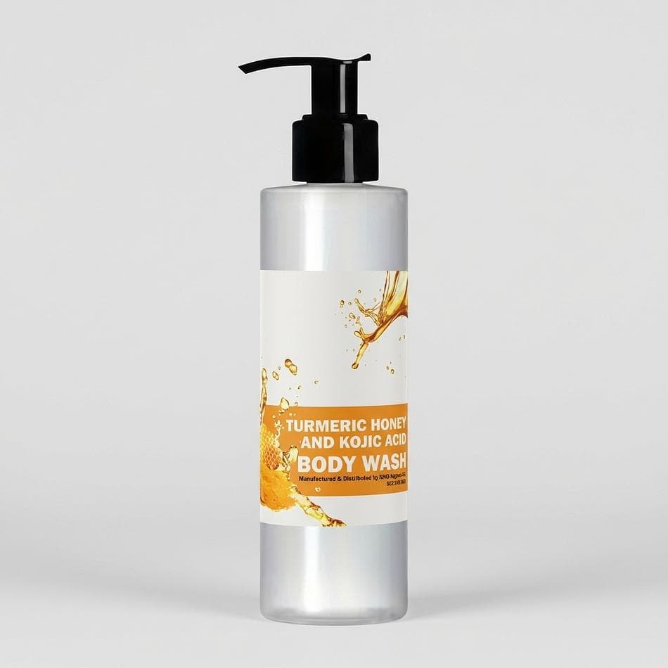 Brightening Body Wash, Turmeric & Honey + Kojic Acid, Dark Spots & Uneven Tone, Daily Cleanser (Size/oz)