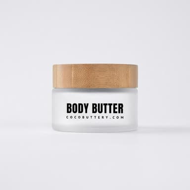 Body Butter, Shea + Cocoa Butter + Coconut Oil, Fast-Absorbing Moisture for Dry Sensitive Skin, 50g/100g Jar
