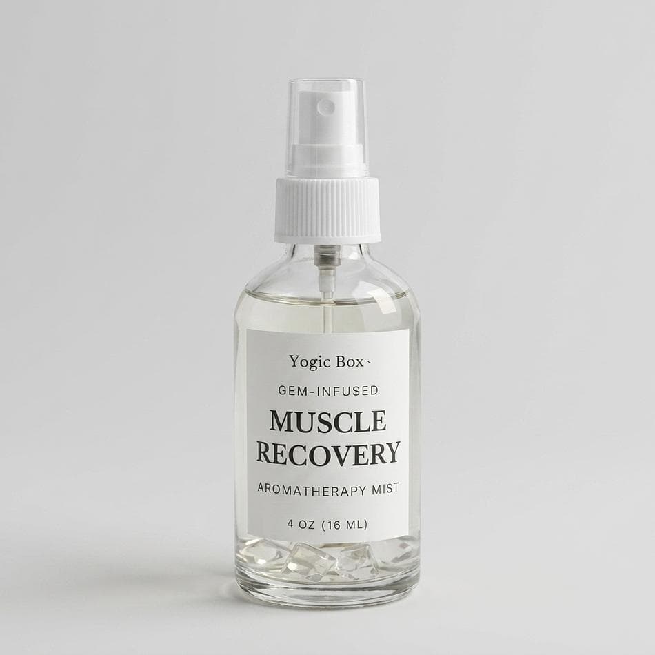 Muscle Recovery Aromatherapy Mist, Eucalyptus Rosemary & Orange Essential Oils, Post-Workout Tension Support, 4 oz Shower Spray
