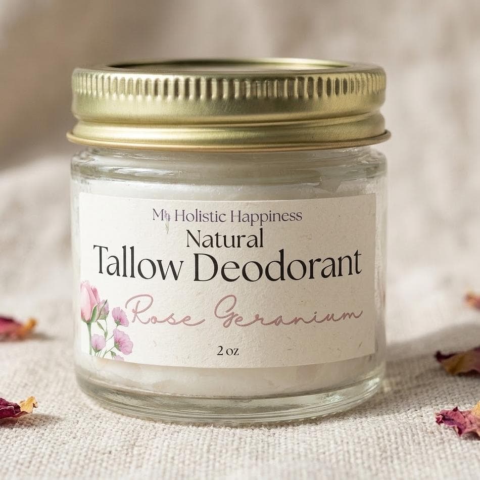 Rose  Geranium Tallow Deodorant