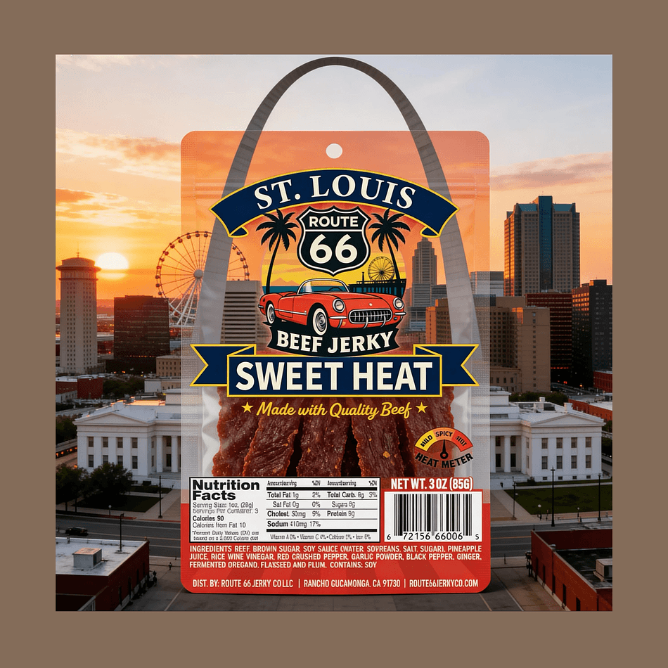 Beef Jerky, Pineapple & Brown Sugar, Sweet Heat Flavor, Mild Spicy Snack, 1 Bag