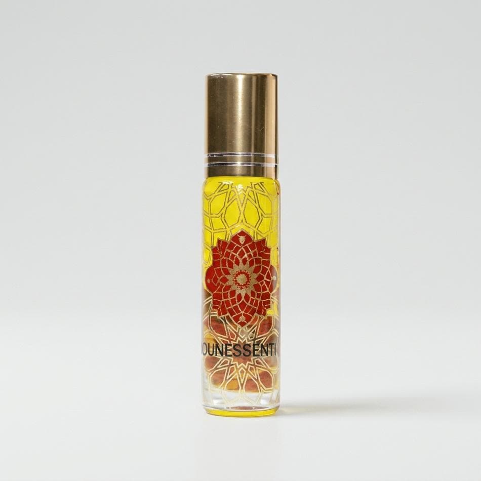 Neroli Perfume Oil Roll-On, Jojoba-Based, Floral Citrus Orange Blossom Scent, Carnelian Crystal Infused, 10 ml