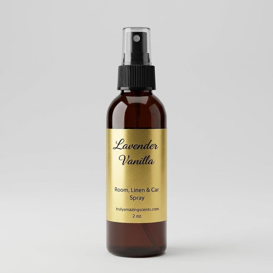 Room Spray, Lavender & Vanilla, Odor Eliminator, Fabric-Safe Mist, 2 oz or 4 oz