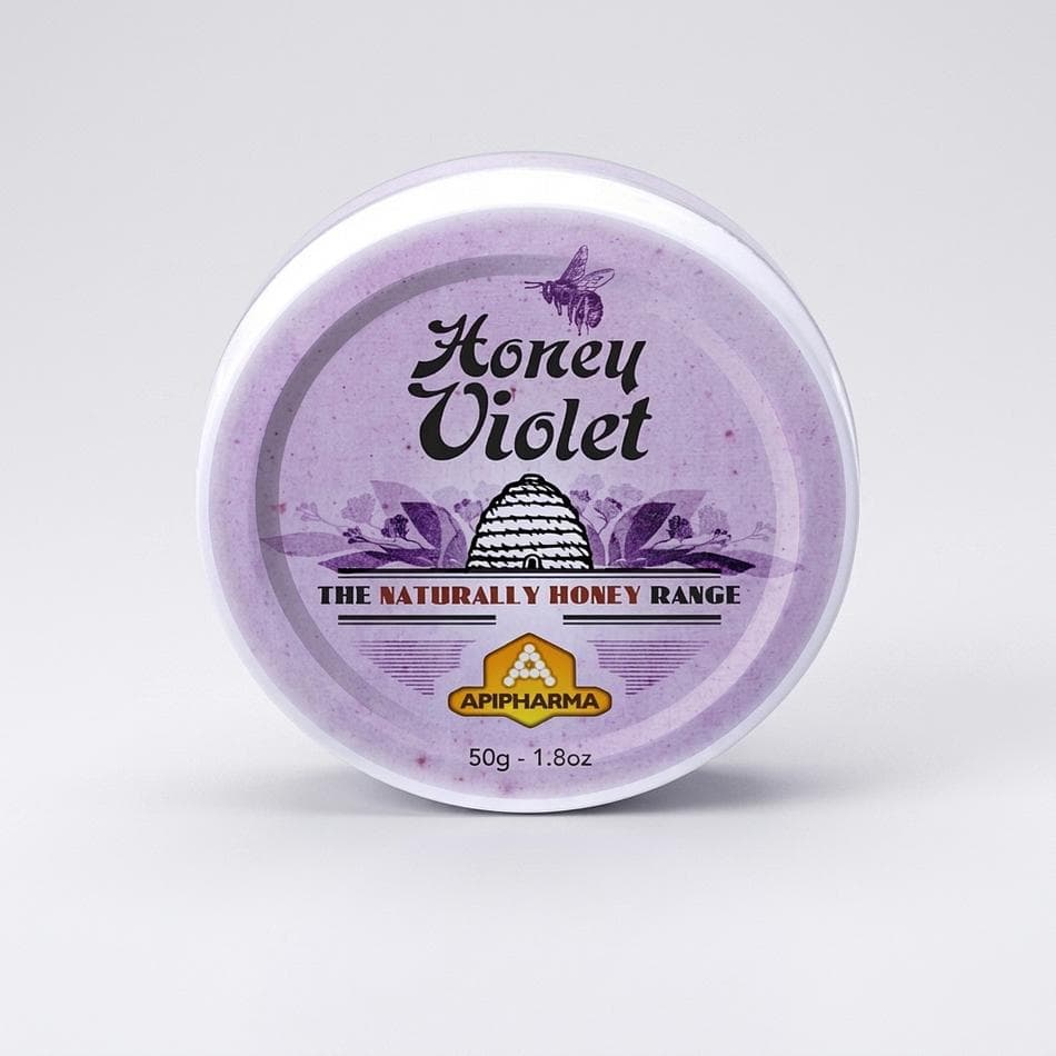 Honey Pastilles Hard Candy Tin, Auvergne Honey & Natural Geranium Flavor, Floral Sweets, 1 Tin
