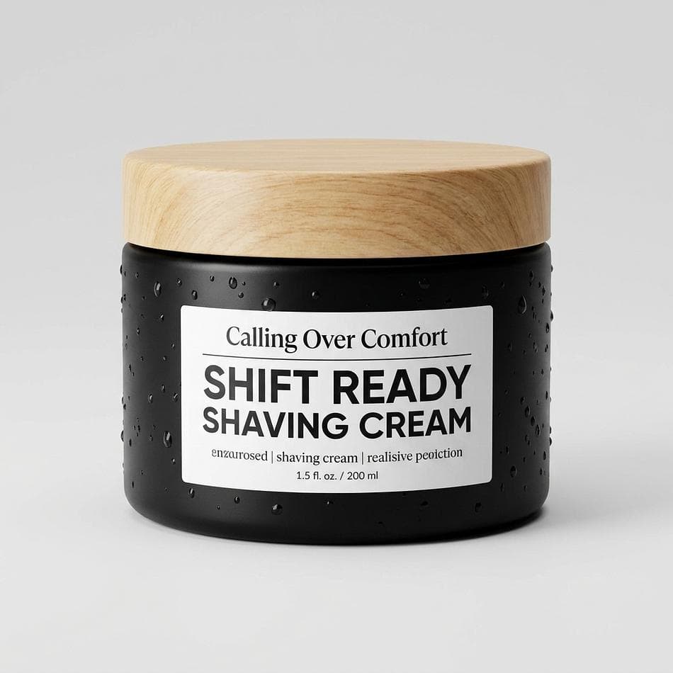 Shaving Cream, Jojoba & Coconut Oils, Rich Protective Lather, 4 fl oz Jar, Brushless Shave Cream