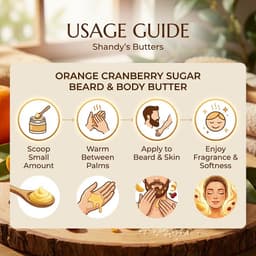 Orange Cranberry Sugar Beard & Body Butter(8 oz)-2