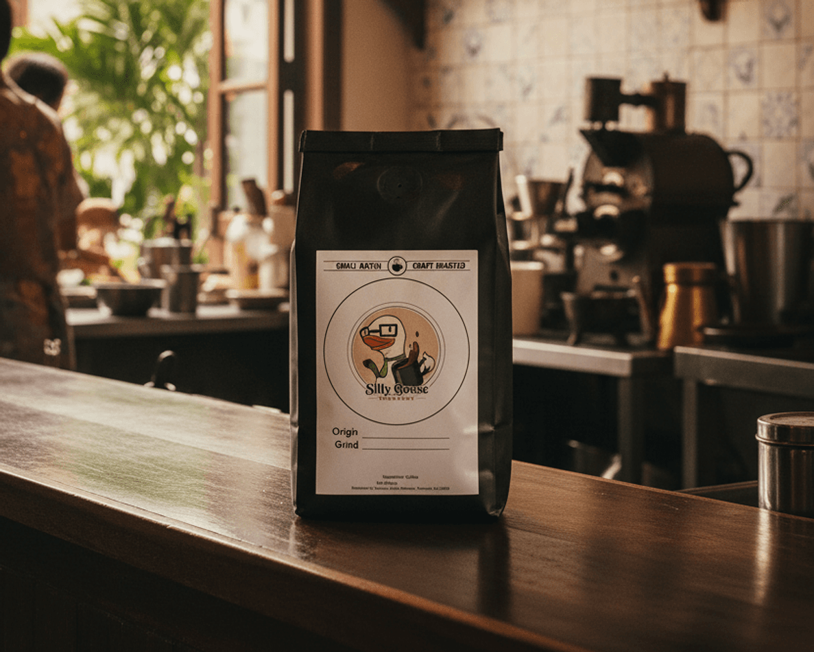 Medium Roast Southeast Asia-Inspired Coffee Blend, Bright & Smooth Finish, 12oz Bag.  ***LET US KNOW IF YOU PREFER WHOLE BEANS OR STANDARD GRIND***