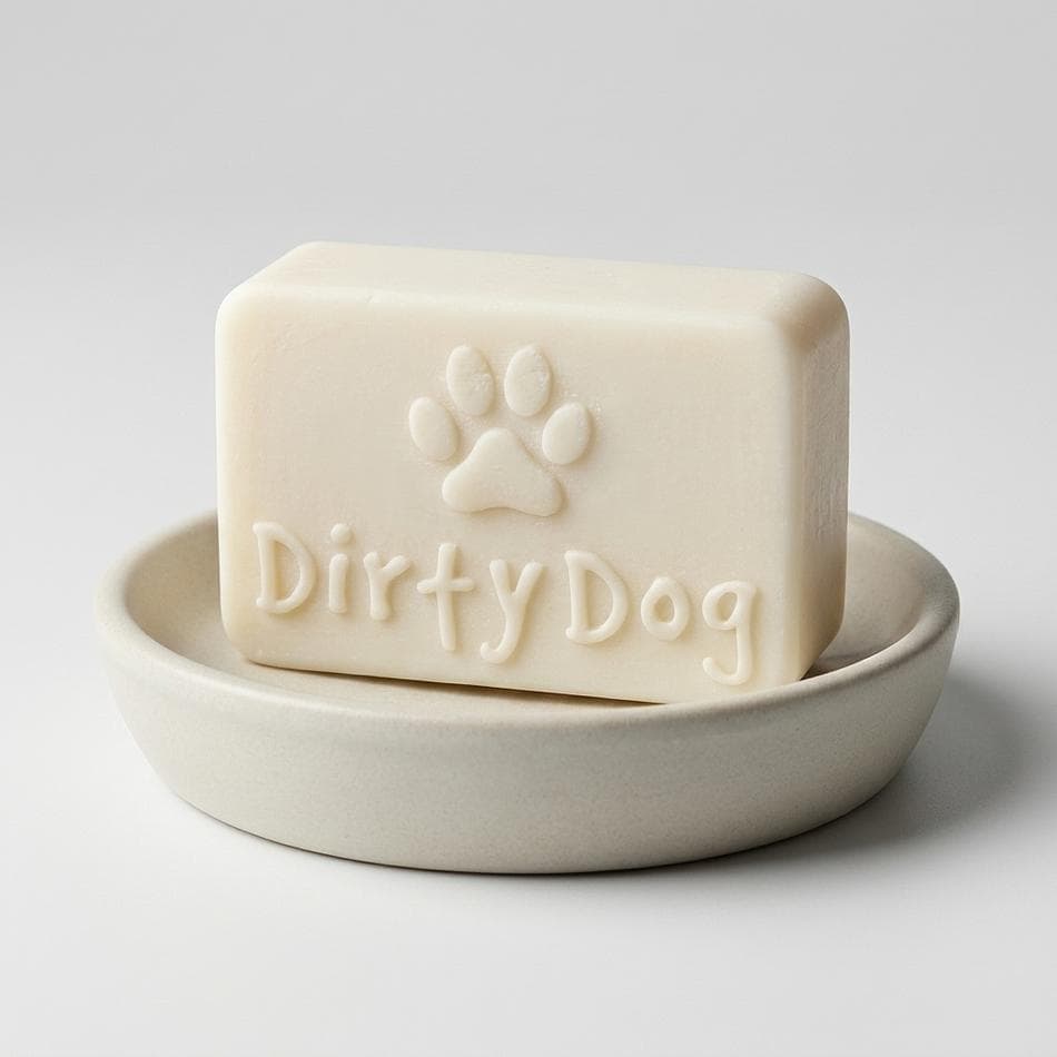 Natural Dog Shampoo, Gentle Deodorizing Clean, Sensitive Skin Formula, All-Natural Ingredients, 1 Bar