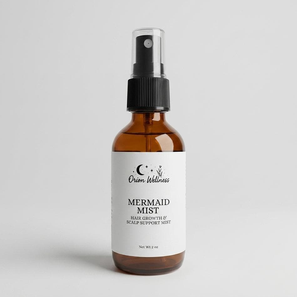 Botanical Hair & Scalp Mist, Rosemary Hydrosol & Witch Hazel, Strength + Shine Scalp Tonic, Daily Spray