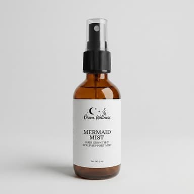 Botanical Hair & Scalp Mist, Rosemary Hydrosol & Witch Hazel, Strength + Shine Scalp Tonic, Daily Spray