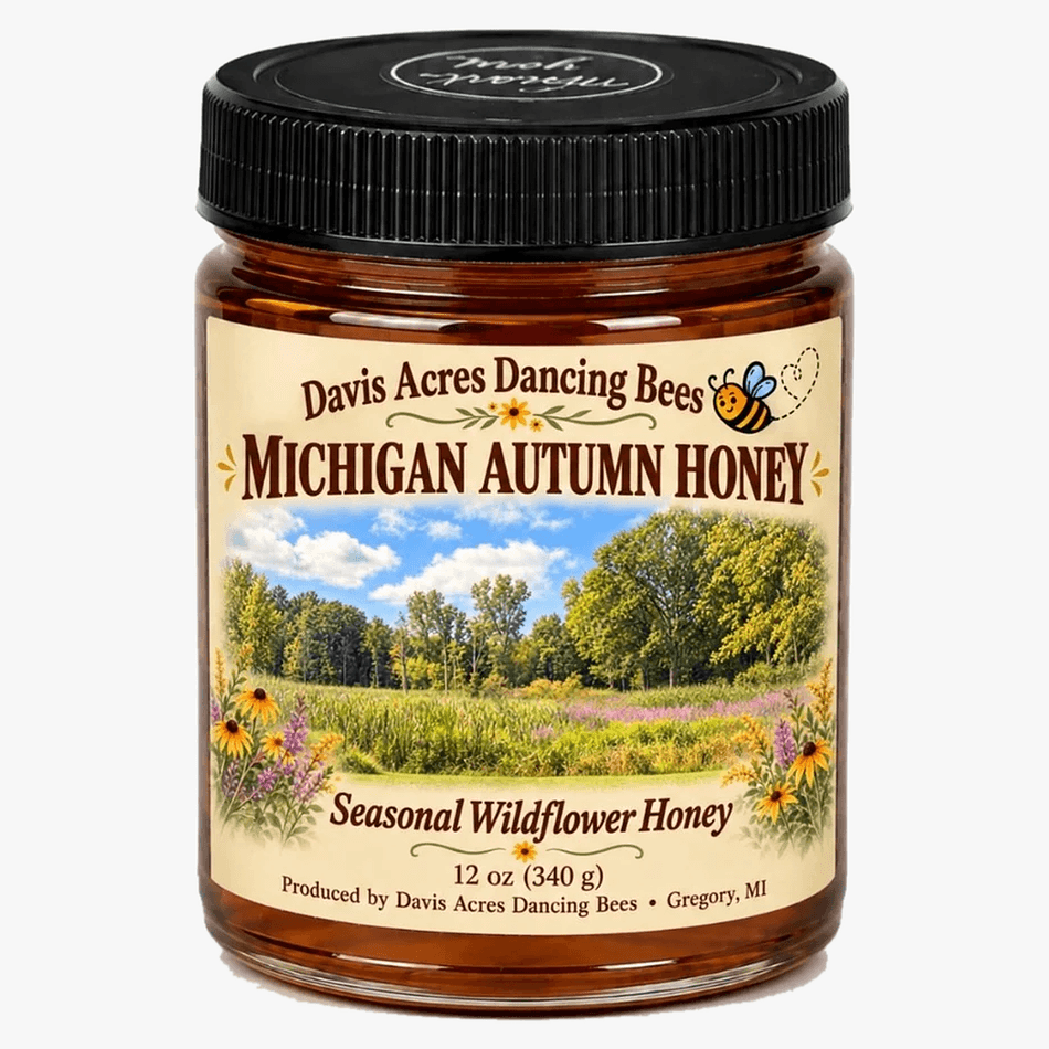 Raw Wildflower Honey, Goldenrod & Aster, Rich Fall Flavor, Small-Batch Seasonal Harvest, 1 Jar